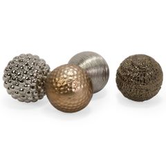 Metallic Finished Orbs (Set of 4) - IMAX - 1589-4