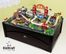 Metropolis Table and Train Set in Espresso / Multi-Color - KidKraft Furniture - 17935