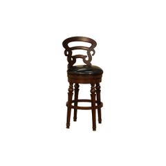 Metropolitan Espresso Leather Bar Stool - American Hertiage - AH-124852ES-L15