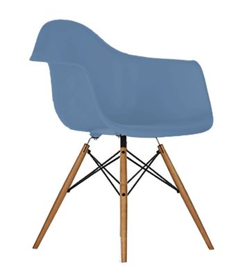 Mid-Century Dining Chair in Blue - DC-311V-BL