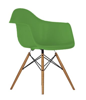 Mid-Century Dining Chair in Green - DC-311V-GR
