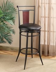Midtown Swivel Wood Back Bar Stool - Hillsdale Furniture - 4324-831