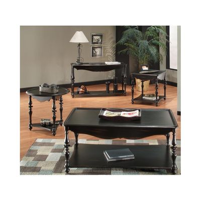 Mill Valley Accent Table Set 4 Piece Weathered Black - Largo - LARGO-ST-T801-SET