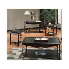 Mill Valley Accent Table Set 4 Piece Weathered Black - Largo - LARGO-ST-T801-SET