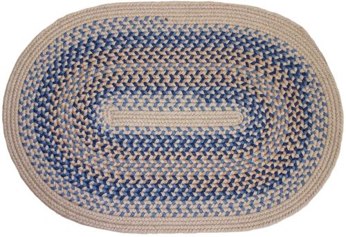 Millennium Periwinkle 8' Round Braided Rug - Rhody Rug - M-9148RDPW