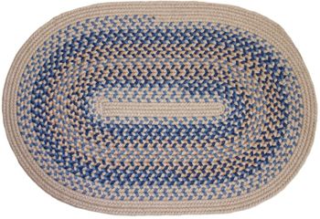 Millennium Periwinkle 8' Round Braided Rug - Rhody Rug - M-9148RDPW