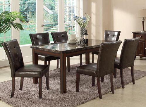 Milton Marble Top Dining Table and 6 Chairs - 103770