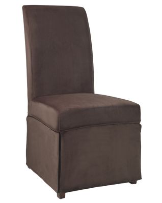 Mink Brown Velvet Skirted 