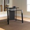 Mirage Desk with Tempered Glass - Black / Clear - Sauder Furniture - 411969