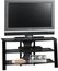 Mirage Panel TV Stand Black / Clear - Sauder Furniture - 412067