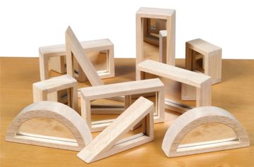 Mirror Blocks - 10 Pcs in Natural - Guidecraft - G3017