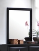 Mirror - Briana Mirror in Glossy Black - Coaster - 200704