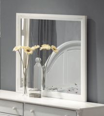 Mirror - Kayla Mirror in White - Coaster - 201184