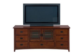 Mission Hill Oak 70" TV Stand 2 Doors  - 037-9