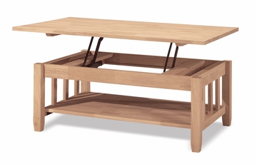 Mission Tall Coffee Table with Lift Top - BJ6TCL