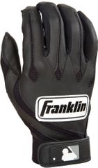MLB Youth Series Black Youth Batting Glove Pair - Franklin Sports