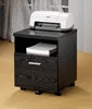 Mobile File Cabinet in Black - Coaster