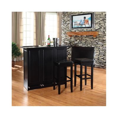 Mobile Folding Bar in Black With 29