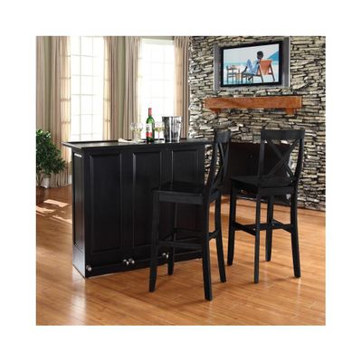 Mobile Folding Bar in Black With 30