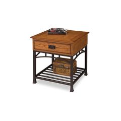 Modern Craftsman End Table with Drawer - Home Styles - HS-5050-20