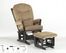 Modern Multiposition and Recliner Glider with Ottoman Combo - Dutailier - C20-84A