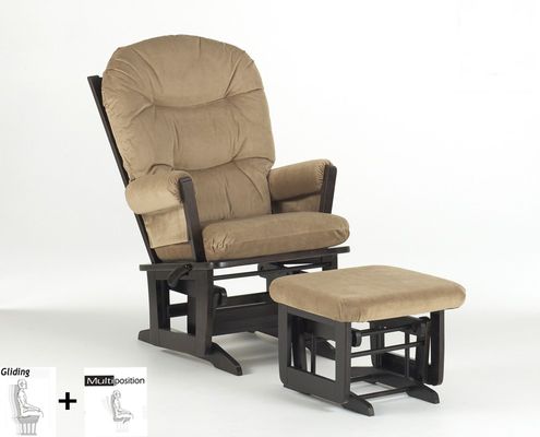 Modern Multiposition Glider and Ottoman Combo - Dutailier - C01-84A