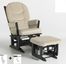 Modern Multiposition Glider and Ottoman Combo - Dutailier - C01-84C