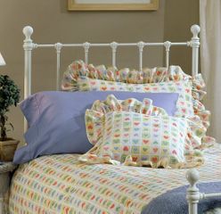 Molly Full Size Headboard with Frame in White - Hillsdale Furniture