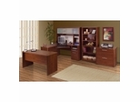 Monaco Home Office Furniture Collection in Tuscany Brown - Bestar Office Furniture