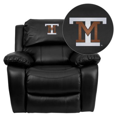 Montana Tech of the University of Montana Orediggers Black Leather Recliner - MEN-DA3439-91-BK-41055-EMB-GG