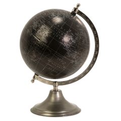 Moonlight Globe With Nickel Finish Stand - IMAX - 73023