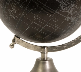 Moonlight Globe With Nickel Finish Stand - IMAX - 73023