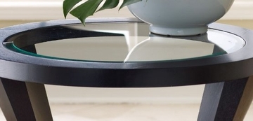 Morgan Round Glass End Table - Abbyson Living - FR7010-0230