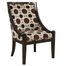 Mulberry and Grey High Back Accent Chair, 20-1/2" Seat Height - Powell Furniture - 502-822