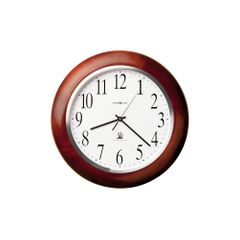 Murrow Radio Controlled Wall Clock in Cherry - Howard Miller