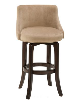 Napa Valley Swivel Bar Stool in Textured Khaki Fabric - Hillsdale Furniture - 4294-832