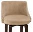 Napa Valley Swivel Bar Stool in Textured Khaki Fabric - Hillsdale Furniture - 4294-832