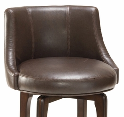 Napa Valley Swivel Counter Stool in Brown Leather - Hillsdale Furniture - 4294-827