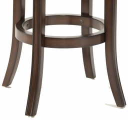 Napa Valley Swivel Counter Stool in Brown Leather - Hillsdale Furniture - 4294-827