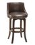 Napa Valley Swivel Counter Stool in Brown Leather - Hillsdale Furniture - 4294-827