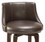 Napa Valley Swivel Counter Stool in Brown Leather - Hillsdale Furniture - 4294-827