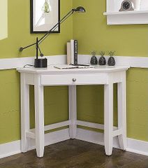 Naples Corner Lap Top Desk in White - Home Styles - 5530-17