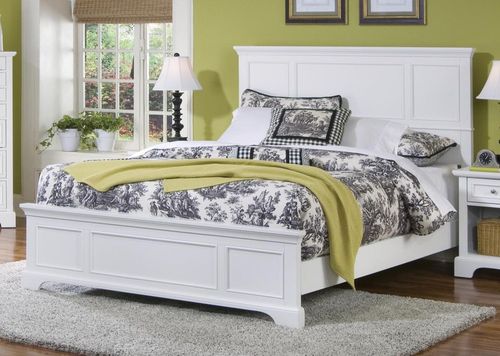 Naples Queen Size Bed in White - Home Styles - 5530-500