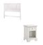 Naples Queen Size Headboard and Night Stand in White - Home Styles - 5530-5011