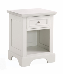 Naples Queen Size Headboard, Night Stand, and Drawer Chest in White - Home Styles - 5530-5012