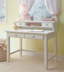 Naples Student Desk with Hutch in White - Home Styles - 5530-162