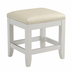 Naples Vanity Table with Vanity Bench in White - Home Styles - 5530-72