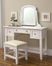 Naples Vanity Table with Vanity Bench in White - Home Styles - 5530-72