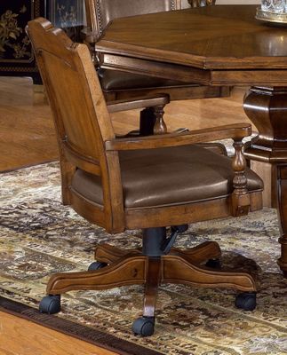 Nassau Game / Dining Leather Chair - Hillsdale Furniture - 6060-801