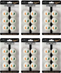 NCAA MIAMI Table Tennis 36 Ball Pack - Franklin Sports